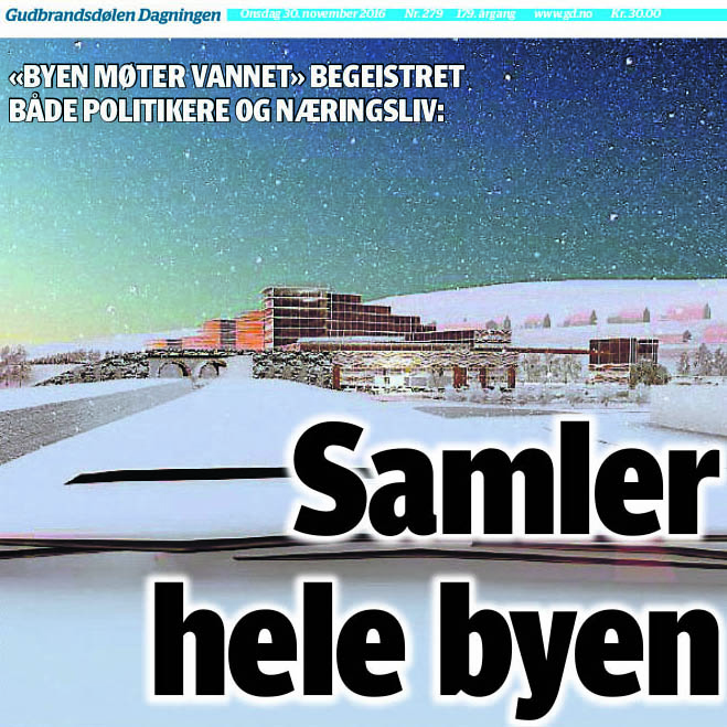 Byen møter vannet