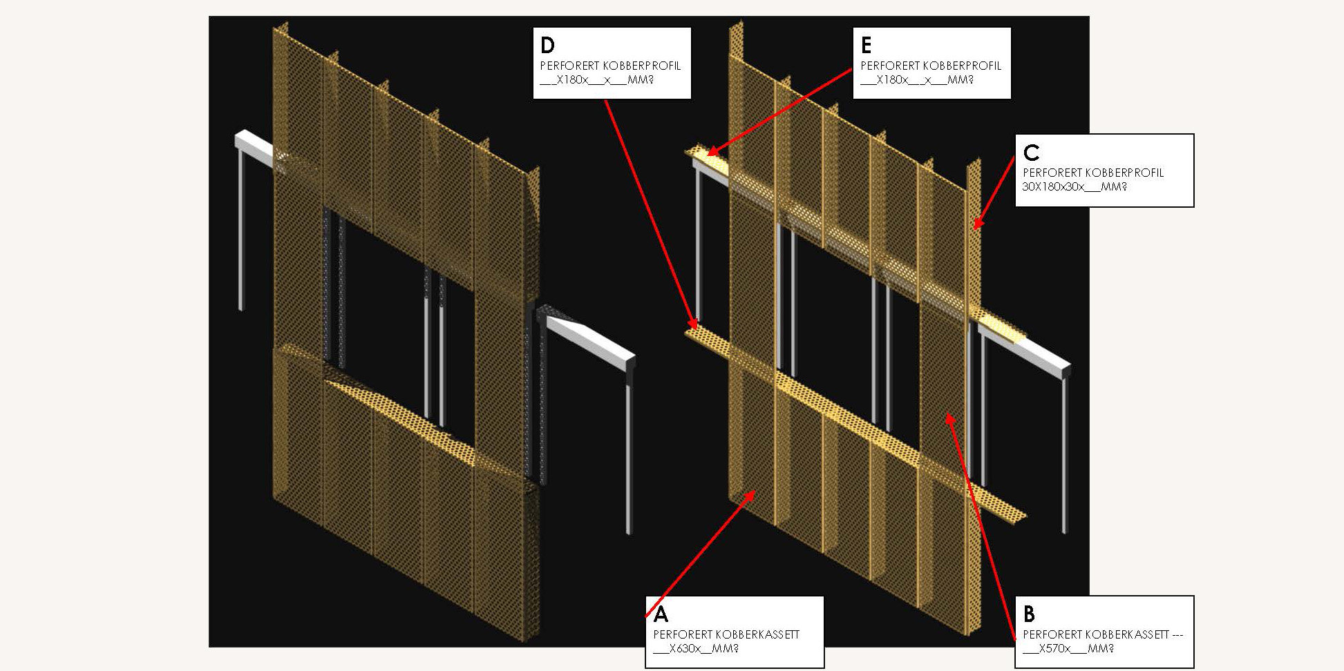 3D Fasadestudie